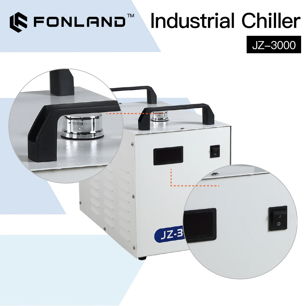 Laser Industrial Chiller - FONLAND JZ-3000 DG110V AG220V Industrial Water